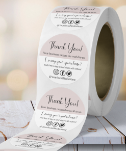custom roll labels with your name