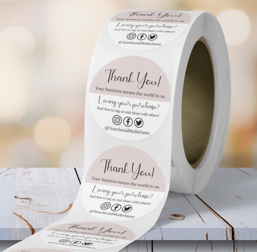 custom roll labels with your name